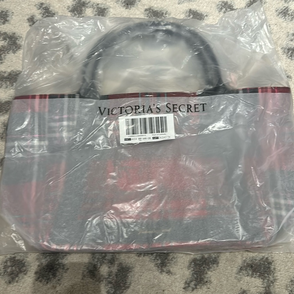 Victoria’s Secret plaid tartan tote